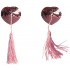 Розовые пэстисы-сердечки Gipsy с кисточками